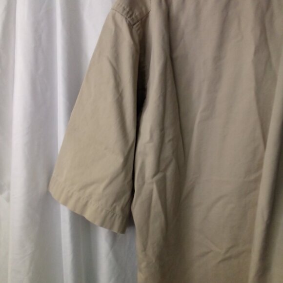 Tommy Hilfiger Shirt Men XL Button Down Short Sleeve Pocket Tan - Picture 10 of 12